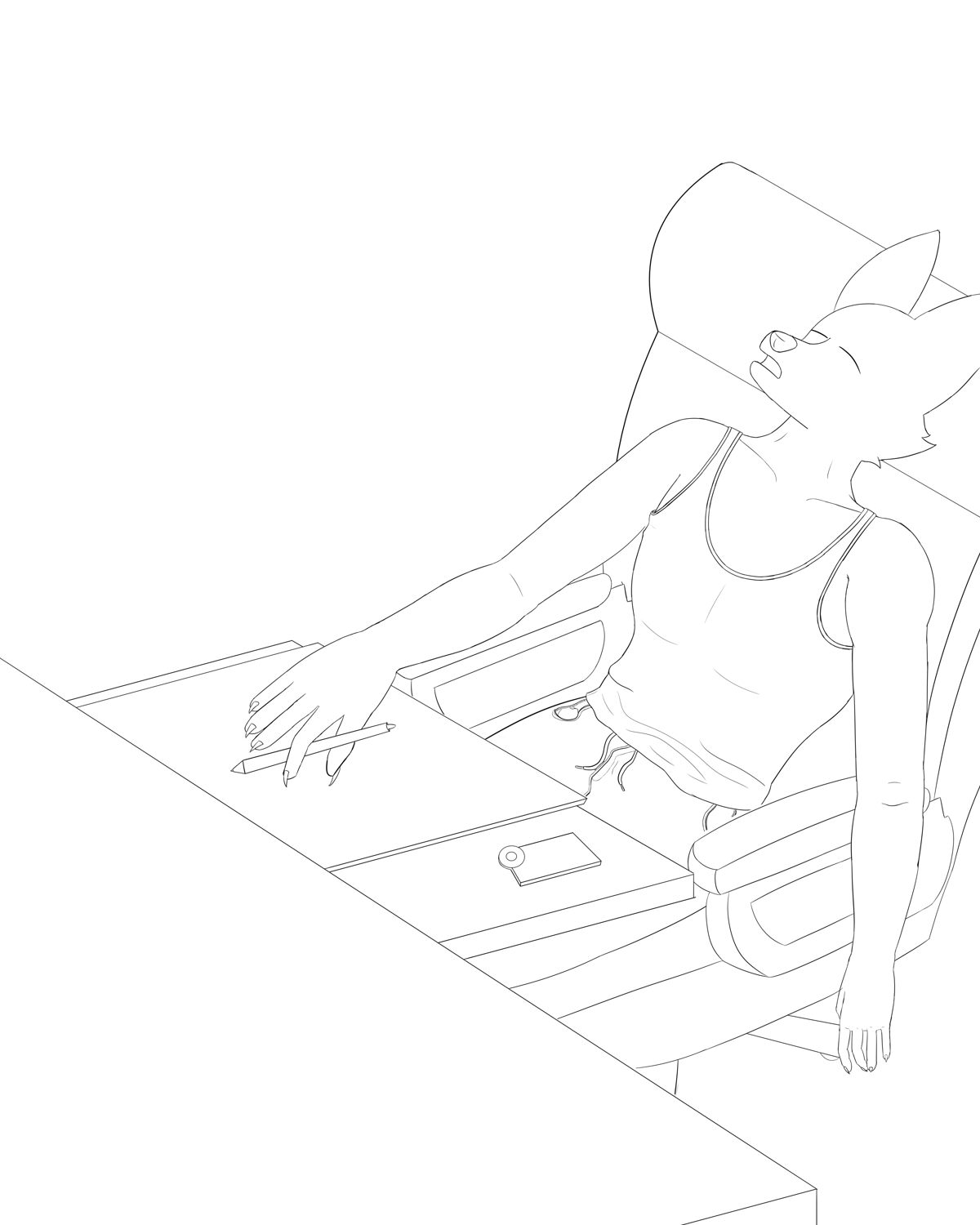 Example of a sketch commission
